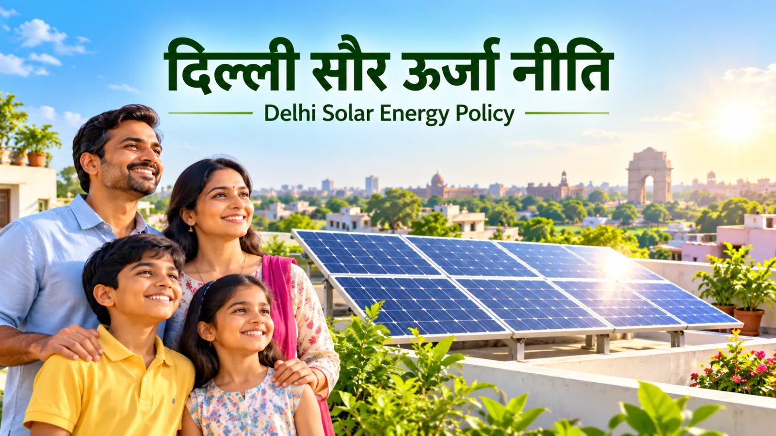 दिल्ली सौर ऊर्जा नीति: राज्य रूफटॉप सब्सिडी: पात्रता, लाभ और आवेदन 2026