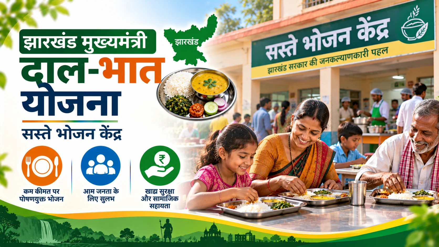 Jharkhand Mukhyamantri Dal-Bhat Yojana: Affordable Meals