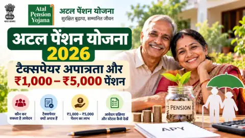 अटल पेंशन योजना 2026: टैक्सपेयर अपात्रता और ₹1,000–₹5,000 पेंशन