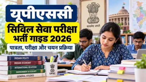 यूपीएससी सिविल सेवा परीक्षा भर्ती गाइड 2026: पात्रता, लाभ और आवेदन गाइड